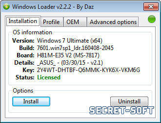 Windows Loader 2.4 By Daz