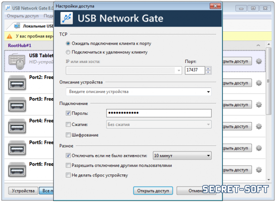 USB Network Gate 8.0 + Ключ
