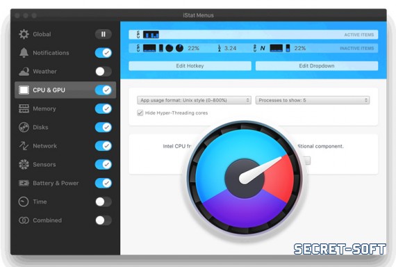 iStat Menus 6.11 + Ключ